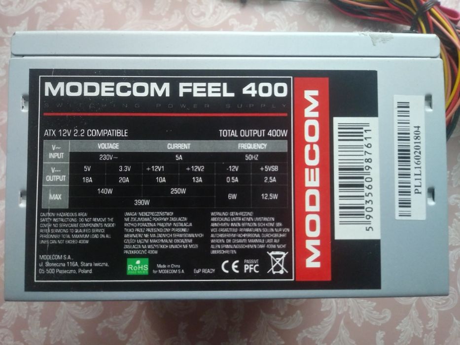 Zasilacz MODECOM FEEL 400