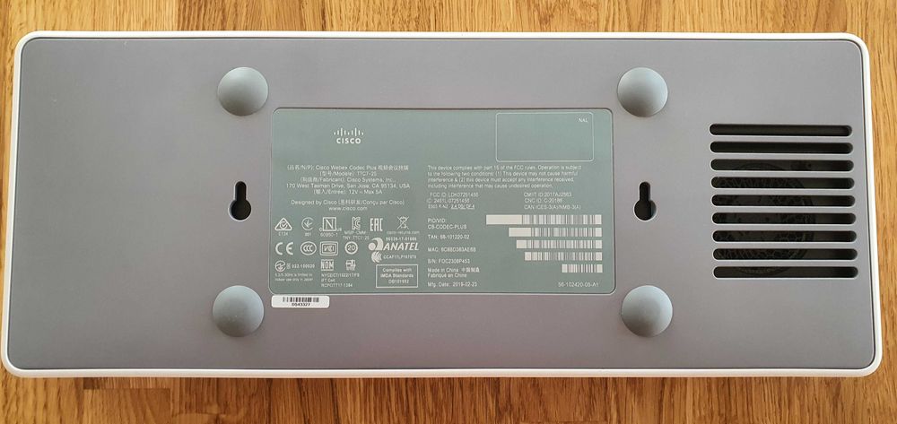 Cisco Webex Codec Plus (TTC7-25) wraz z zasilaczem