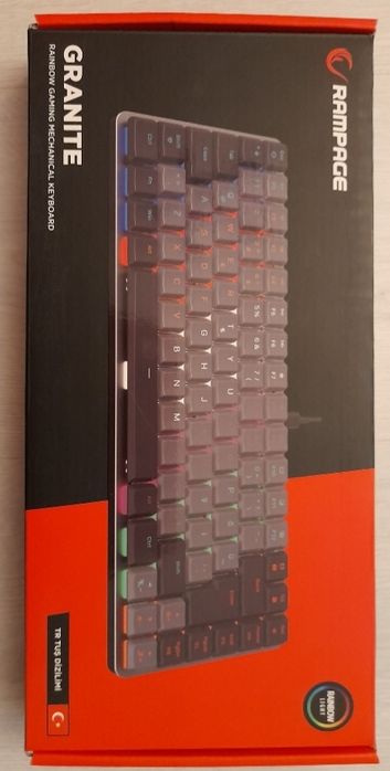 Teclado mecânico rampage granite
