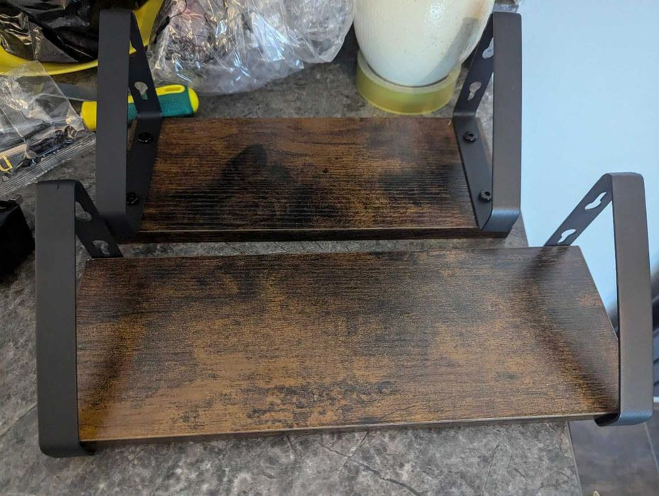 Kwietnik dekoracja ścienna loft 3 sztuki rustykalne zestaw