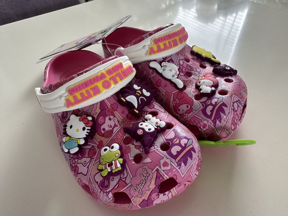 Crocs Hello Kitty r.28/29 C11 klapki chodaki nowe Krakow gratis piny