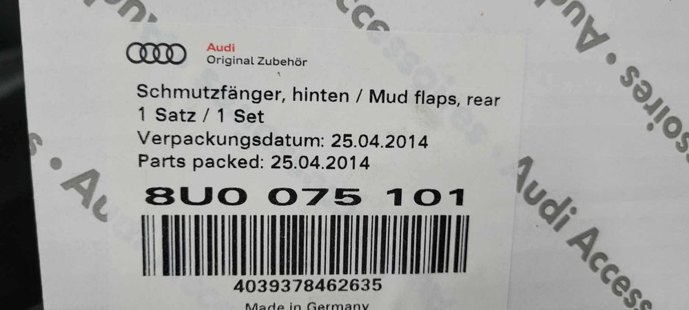 Chlapacze Audi Q3 rok2011-18 tył