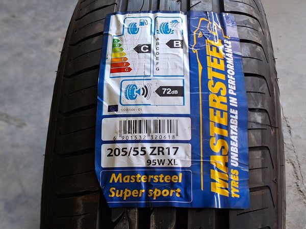 4 Pneus Mastersteel Supersport 205/55 R17 e 215/50 R17 (novos)