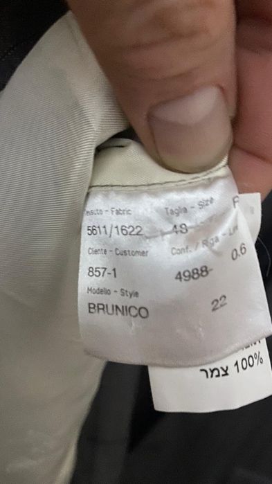 Оригінальний піджак Brioni BRUNICO, розмір 48–49, 100% вовна, Італія
