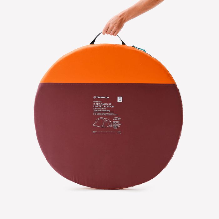 Tenda de Campismo instantânea 3 lugares 2 SECONDS edição limitada,