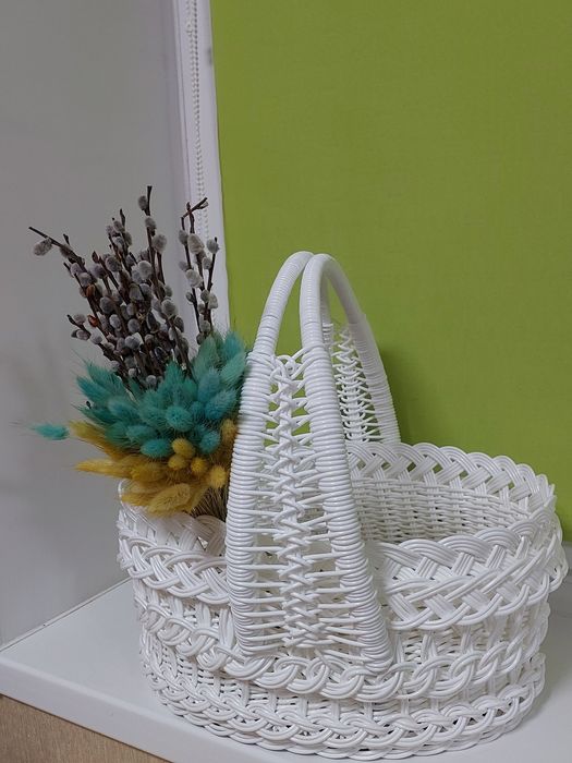Кошик з ротангу , Корзина зі штучного ротангу,  Кошик для фруктів