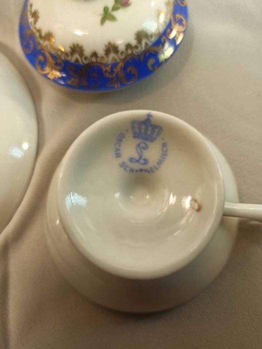 Неполный сервиз мадонна OSKAR кобальт винтаж