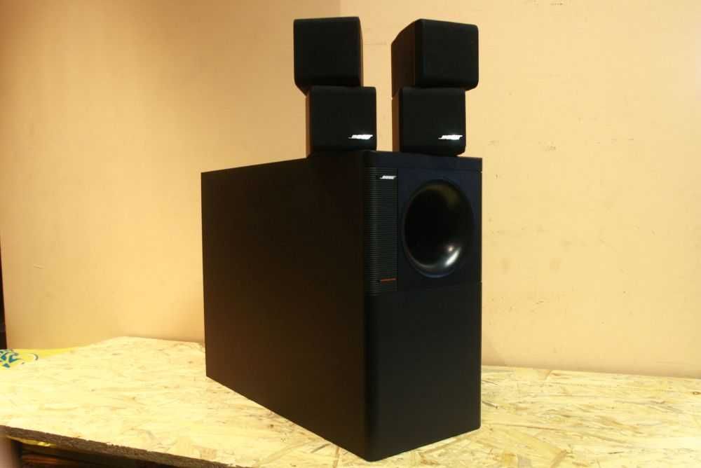 Zestaw pod wzmacniacz Stereo 2+1 - Kolumny BOSE CUBE Series II + Subwoofer ACOUSTIMASS 5 Series II /Wysyłka!