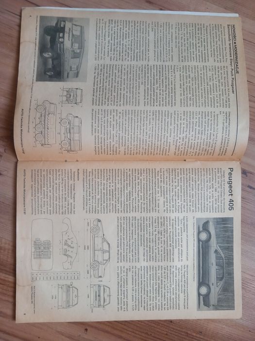AUTO Technika motoryzacyjna. Grudzień 1987. Autosan, Peugeot405,Steyr