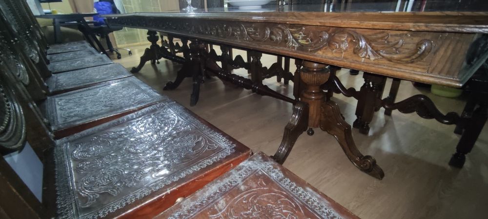 Mesa e cadeiras vintage