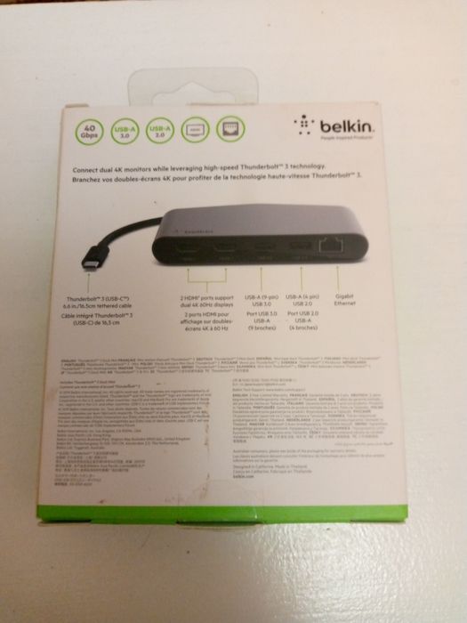 Порт-реплікатор Belkin Thunderbolt 3 Dock Mini Station D'accueil (F4U0