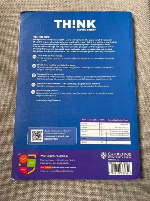 Th!nk A2 Level 1-Student's Book with Workbook Digital Pack + Caderno atividades
