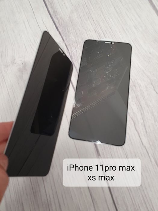 Захисне скло Антишпион Айфон Iphone 12 pro Max Защитное стекло