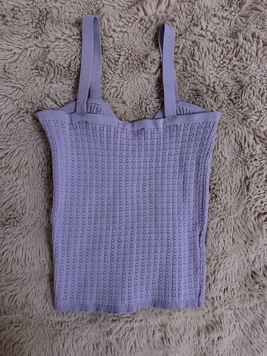 Топік вʼязаний лавандовий
