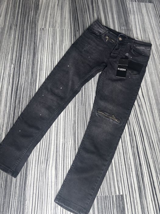 Meskie spodnie jeansowe OLAVOGA