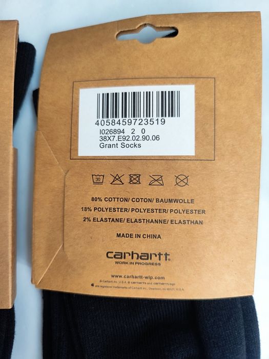 Skarpety Carhartt Wip czarne 3 pary