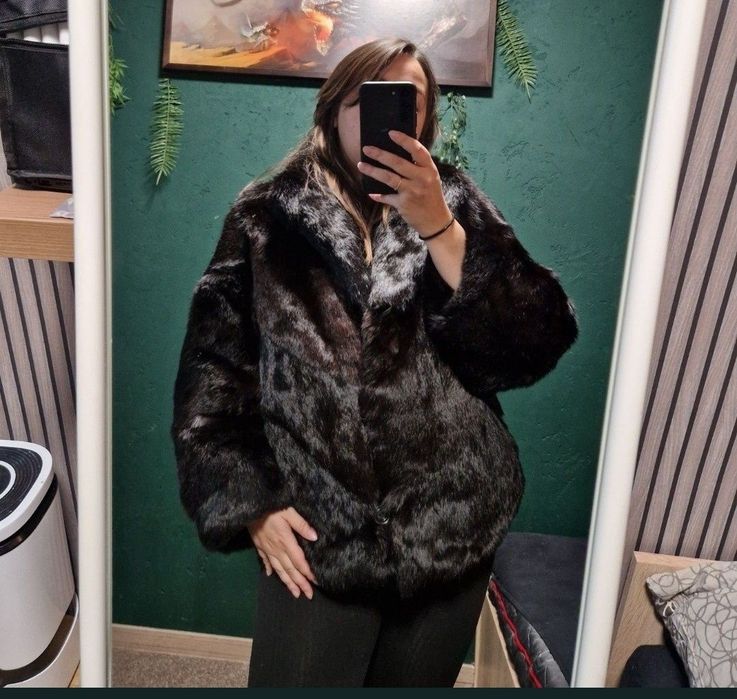 Futro naturalne płaszcz futrzany