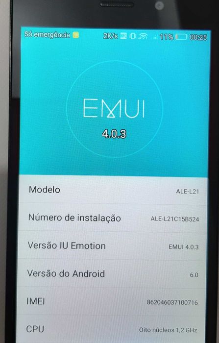 Huawei P8 Lite bloqueado à NOS com carregador e phones
