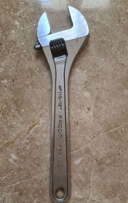 Chave Inglesa Ajustável  FACOM N⁰113 15" Original - Fabricada em França