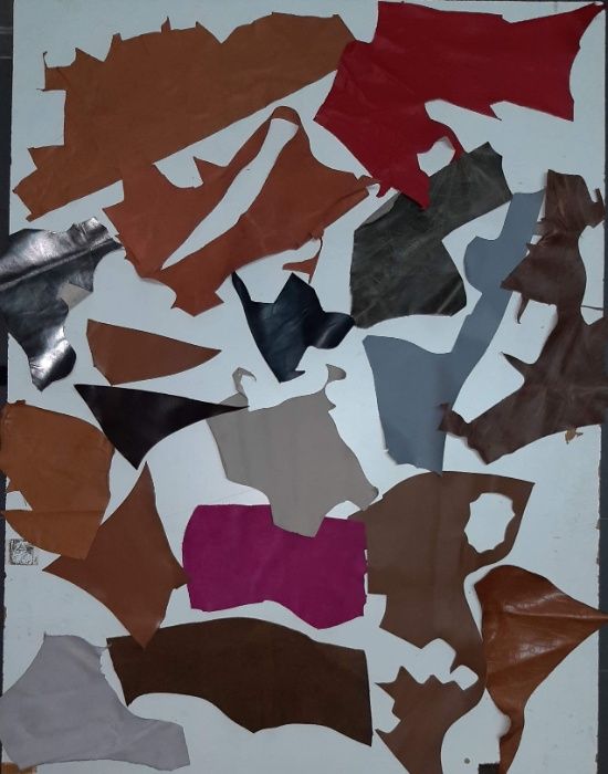 Peles / couro retalhos