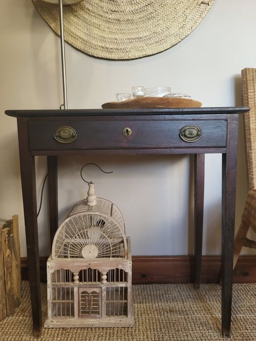 mesa, consola, secretaria, vintage, retro, rustico