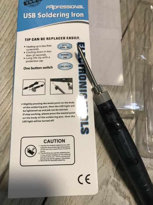 USB паяльник 5V 8W