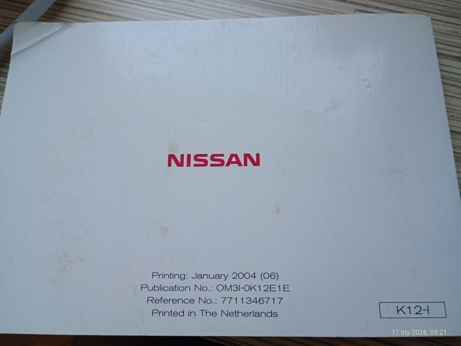 Instrukcja obsługi nissan Micra K12 w języku włoskim