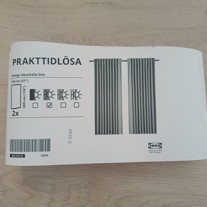 Zasłony zaciemniające IKEA zielone Nowe