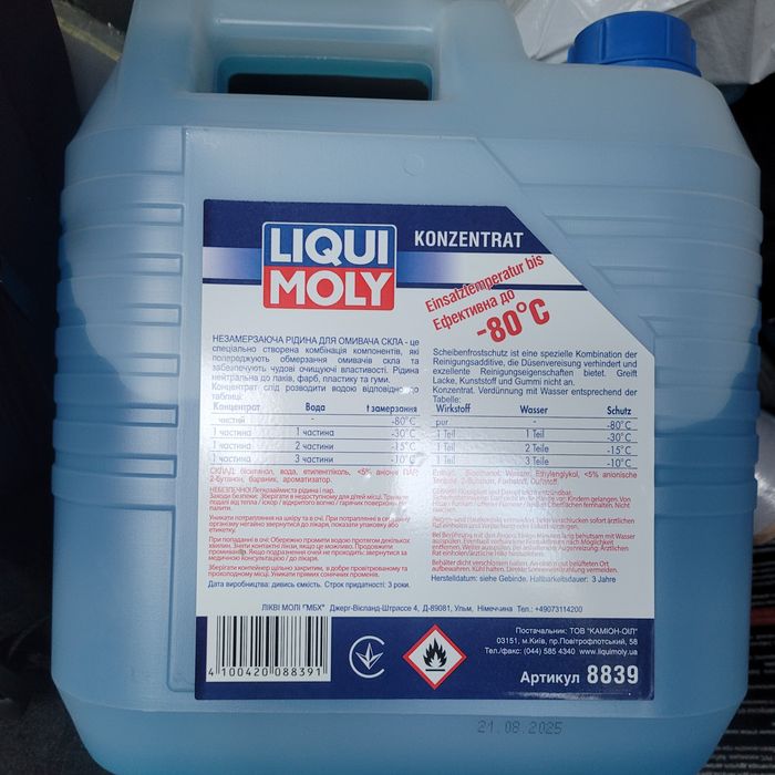 Омивач скла Liqui Moly
(20)
