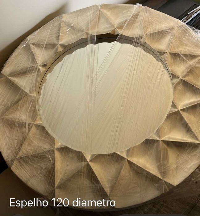 ESPELHO REDONDO PRATEADO - 120cm diâmetro - 100€