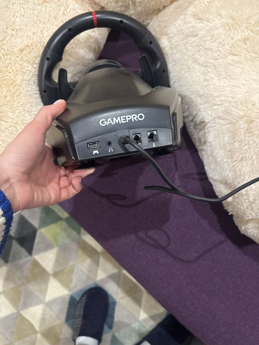 Продам игровой руль, педали и коробку передачь для  компьютера