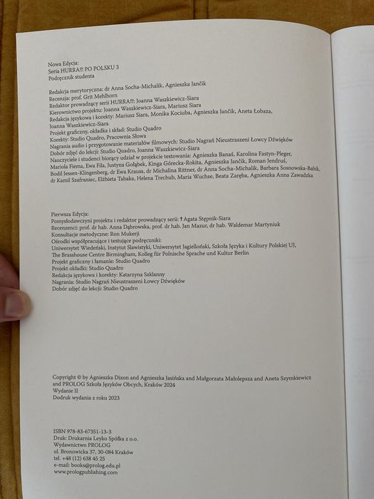 Hurra! Po Polsku 3. Podręcznik studenta