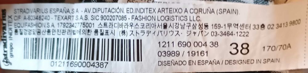 Ogrodniczki Stradivarius 38