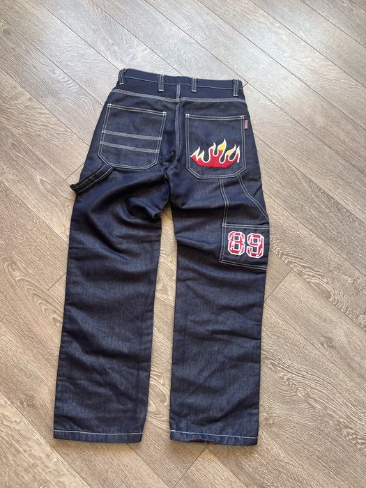 Вінтажні широкі джинси 2000s по типу jnco