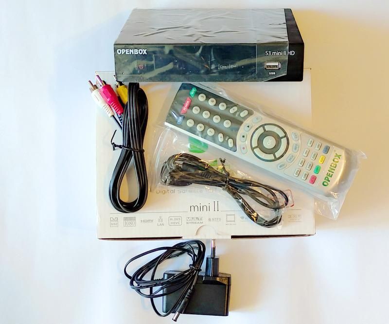Тюнер супутниковий openbox s3 mini іі - hevc, iptv, t2mi, вч-модулятор, са-картоприймач