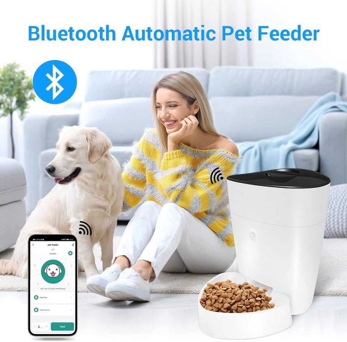 Automatyczny podajnik dla kotów z timerem, 4 l karma dla kotów i psów