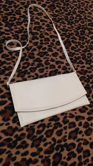 Biała torebka damska kopertówka
