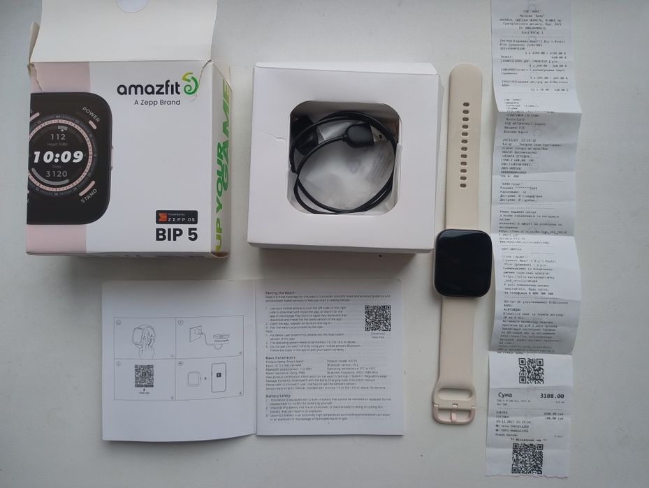Продам б/у смарт‑годинник
Amazfit Bip 5
Стан хороший, майже не користу