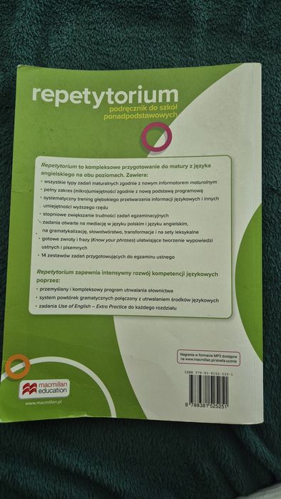 Repetytorium Macmillian j.angielski - Podręcznik do szkół ponadpodstawowych