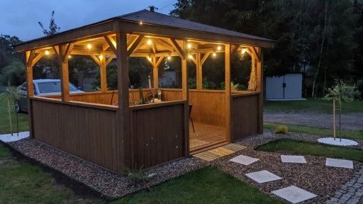 girlanda świetlna ogrodowa 20m +21x żarówka led 1w