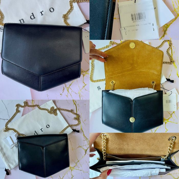 кожаные сумочки, сумки Armani, Sandro Paris. оригинал