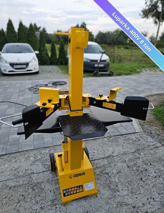 Łuparka do drewna na wynajem | Do wyboru 230V i 400V + kabel