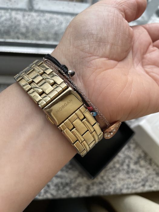 Relógio Morgan dourado em ótimo estado