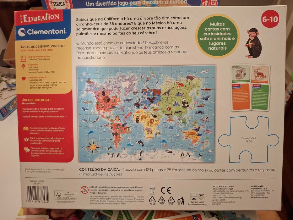 Puzzle A Volta ao Mundo - Clementoni