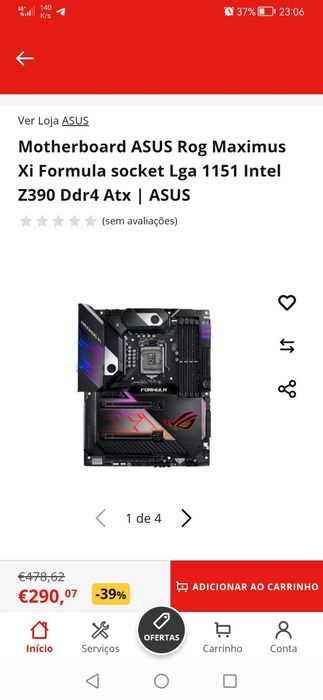 Bundle de Processador i7, 16gbRAM e Motherboard z390 topo gama