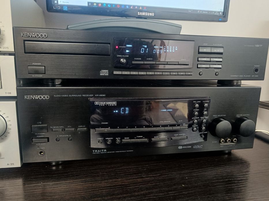 Amplituner Kenwood kr 8090 z odtwarzaczem CD  DP1050