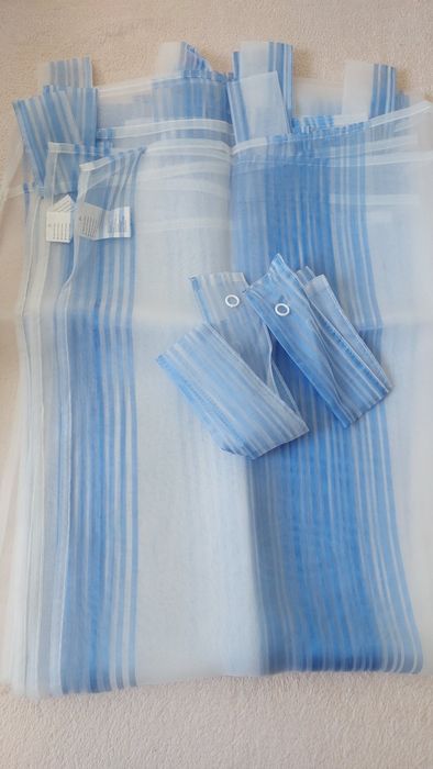 Zasłony na szlufkach- 2 sztuki