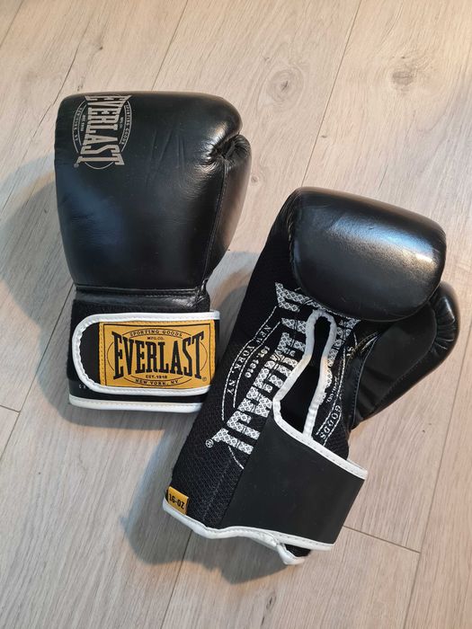 NOWE Rękawice bokserskie EVERLAST BLACK 16 oz