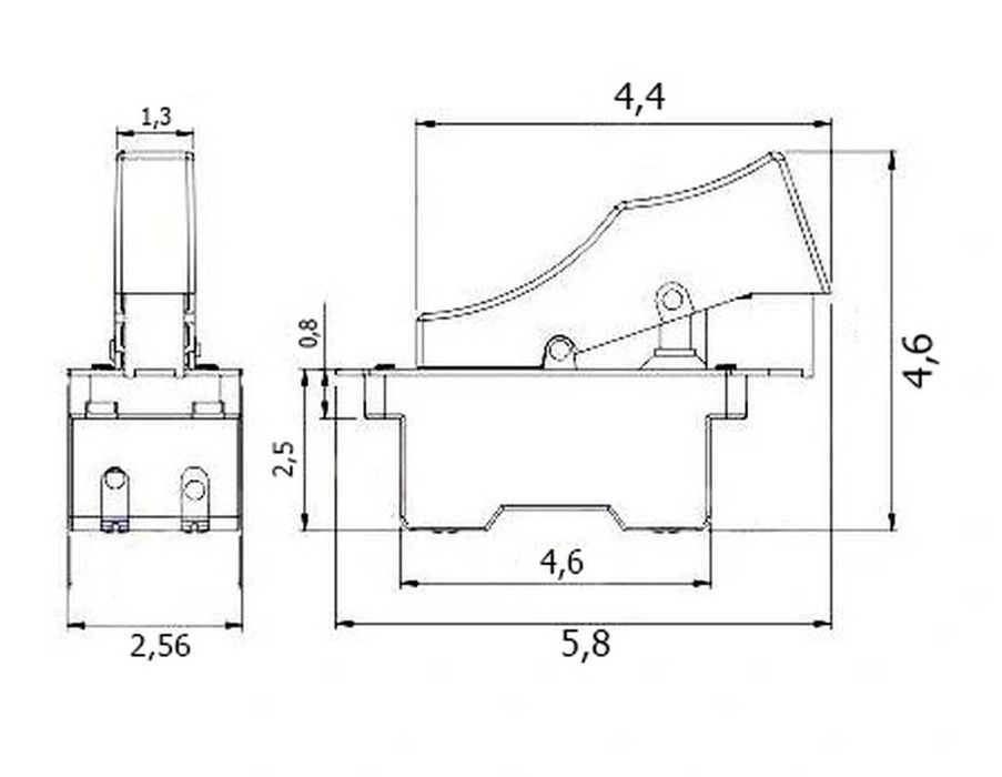 Wyłącznik kołyskowy 0-1 do szlifierek Bułgar& Sparky WSBA WSA Włącznik