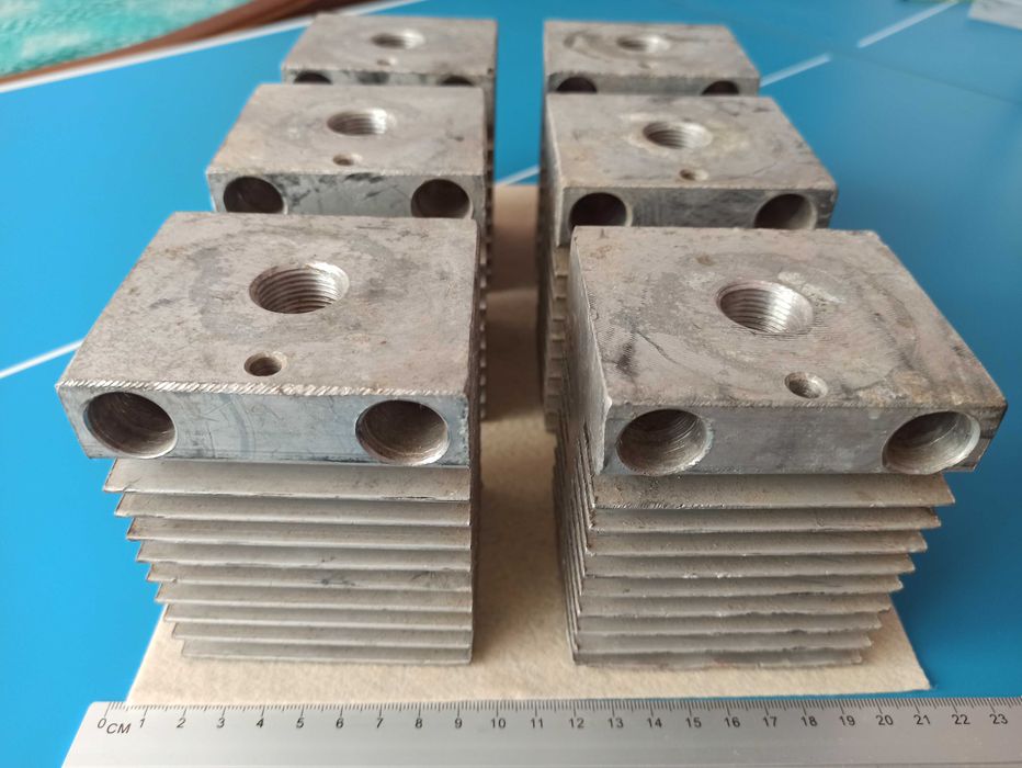 Радіатор охолоджувач силових штирьових діодів, тиристорів 80*70*98 М20